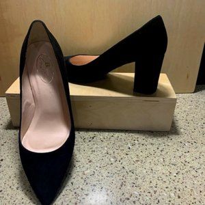 Browns Couture Black Suede soft point pump